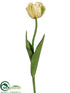 Silk Plants Direct Parrot Tulip Spray - Yellow - Pack of 12