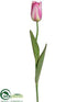 Silk Plants Direct Dutch Tulip Spray - Orchid Light - Pack of 12