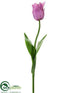 Silk Plants Direct Tulip Spray - Lavender - Pack of 12