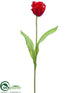 Silk Plants Direct Tulip Spray - Red - Pack of 12