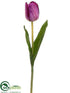 Silk Plants Direct Tulip Spray - Orchid - Pack of 12