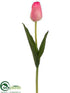 Silk Plants Direct Tulip Spray - Pink - Pack of 12