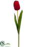 Silk Plants Direct Tulip Spray - Red - Pack of 12