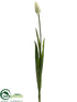 Silk Plants Direct Tulip Bud Spray - Cream - Pack of 12