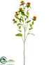 Silk Plants Direct Thistle Pod Spray - Orange - Pack of 12