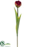 Silk Plants Direct Tulip Spray - Red Green - Pack of 12