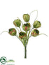 Silk Plants Direct Tulip Bundle - Green - Pack of 12