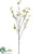 Throw Wax Flower Spray - Green - Pack of 12