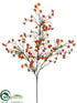 Silk Plants Direct Wax Flower Spray - Orange - Pack of 12