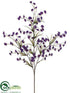 Silk Plants Direct Wax Flower Spray - Purple - Pack of 12