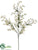 Wax Flower Spray - White - Pack of 12