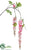 Silk Plants Direct Wisteria Spray - Pink Cream - Pack of 12