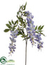 Silk Plants Direct Wisteria Spray - Blue - Pack of 12