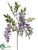 Wisteria Spray - White - Pack of 12