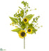Silk Plants Direct Sunflower, Wildflower Spray - Yellow - Pack of 6