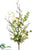 Berry, Twig Spray - White Green - Pack of 6