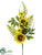 Sunflower, Daisy, Succulent Spray - Yellow Green - Pack of 6