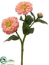 Silk Plants Direct Zinnia Spray - Peach - Pack of 24