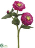 Silk Plants Direct Zinnia Spray - Rubrum - Pack of 24