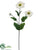 Silk Plants Direct Zinnia Spray - Helio - Pack of 12