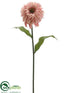 Silk Plants Direct Zinnia Spray - Pink Cream - Pack of 12