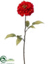 Silk Plants Direct Zinnia Spray - Flame - Pack of 12