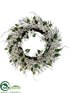 Silk Plants Direct Dogwood Wreath - White - Pack of 4
