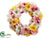 Gerbera Daisy Wreath - Pink Yellow - Pack of 2