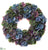 Hydrangea Wreath - Purple Green - Pack of 1