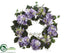 Silk Plants Direct Hydrangea Wreath - Lavender Two Tone - Pack of 2