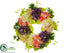 Silk Plants Direct Hydrangea Wreath - Cream Lime - Pack of 2