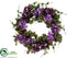 Silk Plants Direct Lilac Wreath - Violet Two Tone - Pack of 2