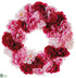Silk Plants Direct Peony Wreath - Pink Beauty - Pack of 4