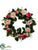 Rose Wreath - Cerise Blush - Pack of 4