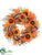 Silk Plants Direct Sunflower, Berry, Maple Wreath - Fall - Pack of 1