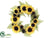 Sunflower Wreath - Yellow - Pack of 1