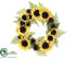Silk Plants Direct Sunflower Wreath - Yellow - Pack of 1