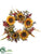 Burlap Sunflower, Maple, Berry Wreath - Fall - Pack of 2