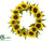 Sunflower Wreath - Yellow - Pack of 2