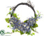 Silk Plants Direct Hydrangea, Berry Wreath - Blue - Pack of 2