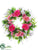 Peony, Ranunculus Wreath - Pink White - Pack of 2