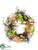 Hydrangea, Carrot, Bird's Nest Wreath - Green Orange - Pack of 2