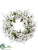Pussy Willow, Dogwood Wreath - White - Pack of 2