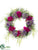 Hydrangea, Peony, Protea, Grass Wreath - Beauty Purple - Pack of 2