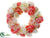 Peony, Ranunculus Twig Wreath - Coral Blush - Pack of 2