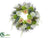Peony, Dahlia, Snowball, Succulent Wreath - Peach Green - Pack of 2
