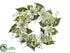 Silk Plants Direct Hydrangea, Lily, Blossom Wreath - Cream Green - Pack of 2