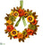 Sunflower, Dahlia Wreath - Yellow Orange - Pack of 2