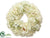 Rose, Hydrangea Wreath - White - Pack of 2