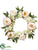 Hydrangea, Peony Wreath - White Pink - Pack of 3